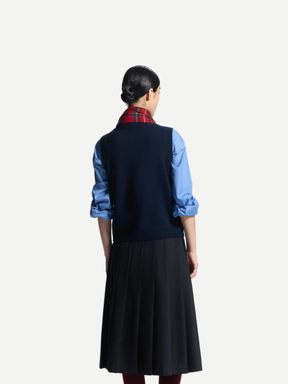 ERDOS x Cambridge  Women's Wool-Cashmere V-Neck Vest