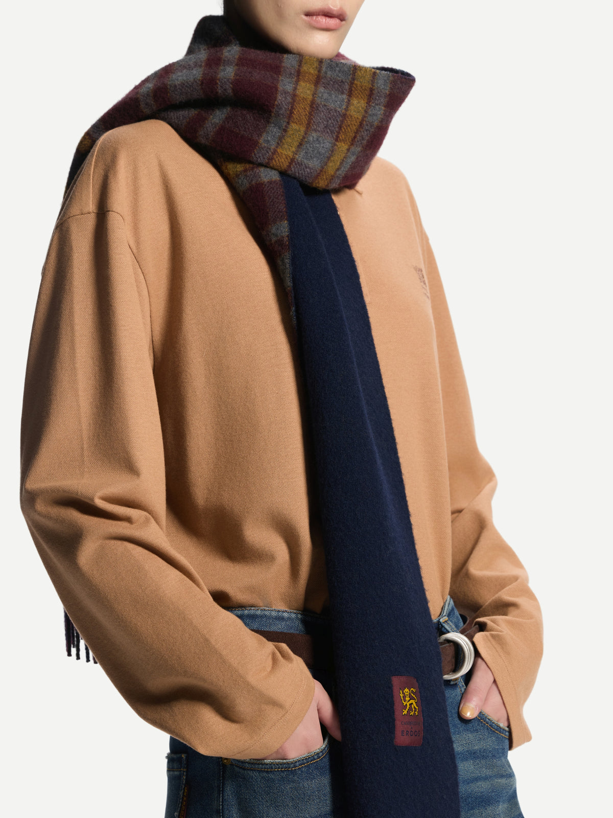 ERDOS x Cambridge Women's Pure Cashmere Check Scarf