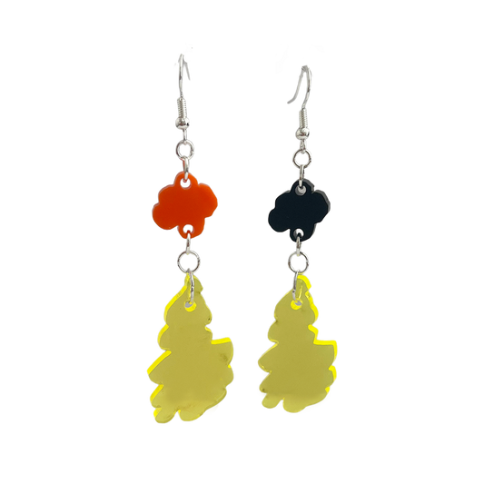 Made This Way Flower Duo - Earrings