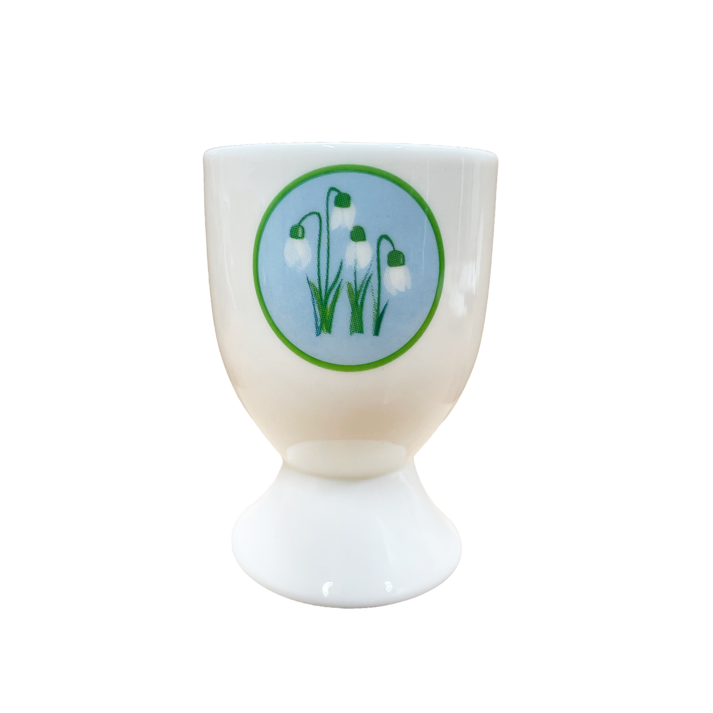 Snowdrops Circle - Bone china eggcup