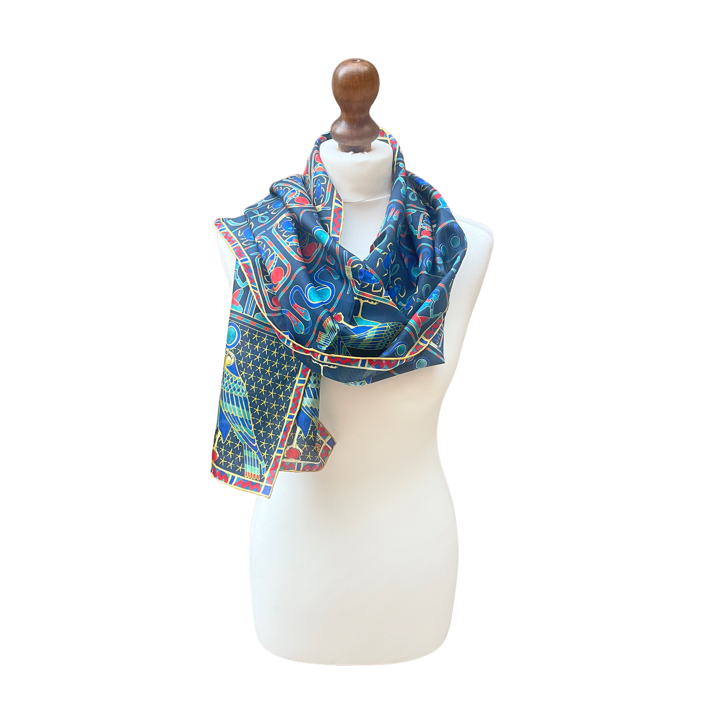 Egyptian Motifs - Habotai silk scarf