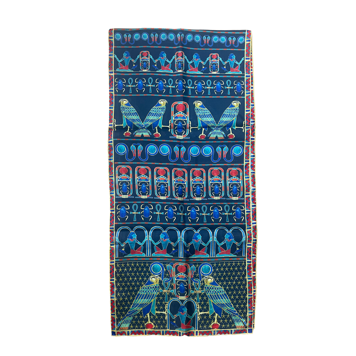 Egyptian Motifs - Habotai silk scarf