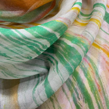 Lenoraseas by Frank Bowling - Scarf