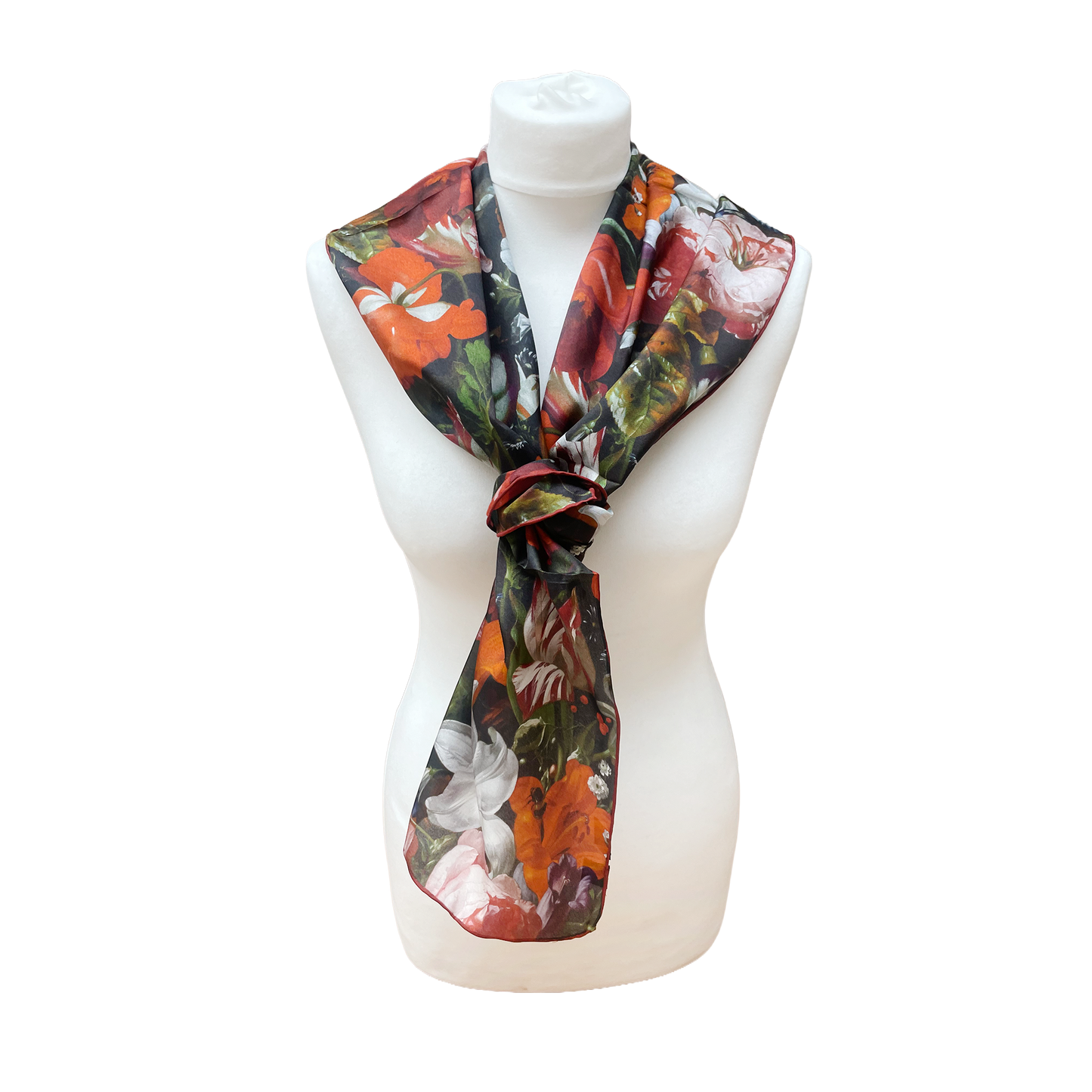 Rachel Ruysch Flowers - Habotai silk scarf