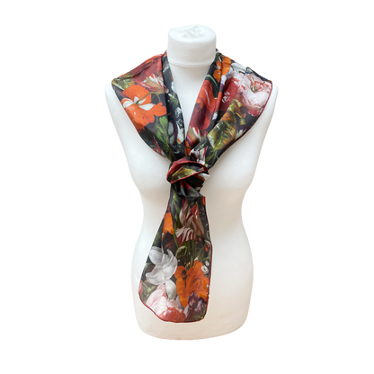 Rachel Ruysch Flowers - Habotai silk scarf