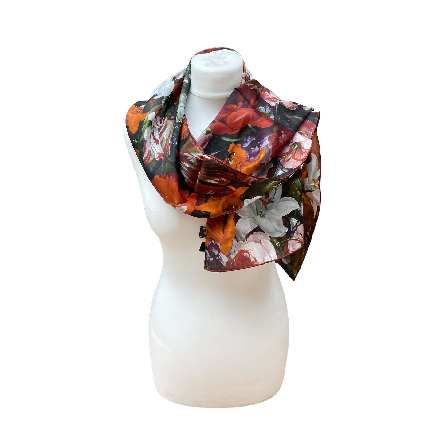 Rachel Ruysch Flowers - Habotai silk scarf