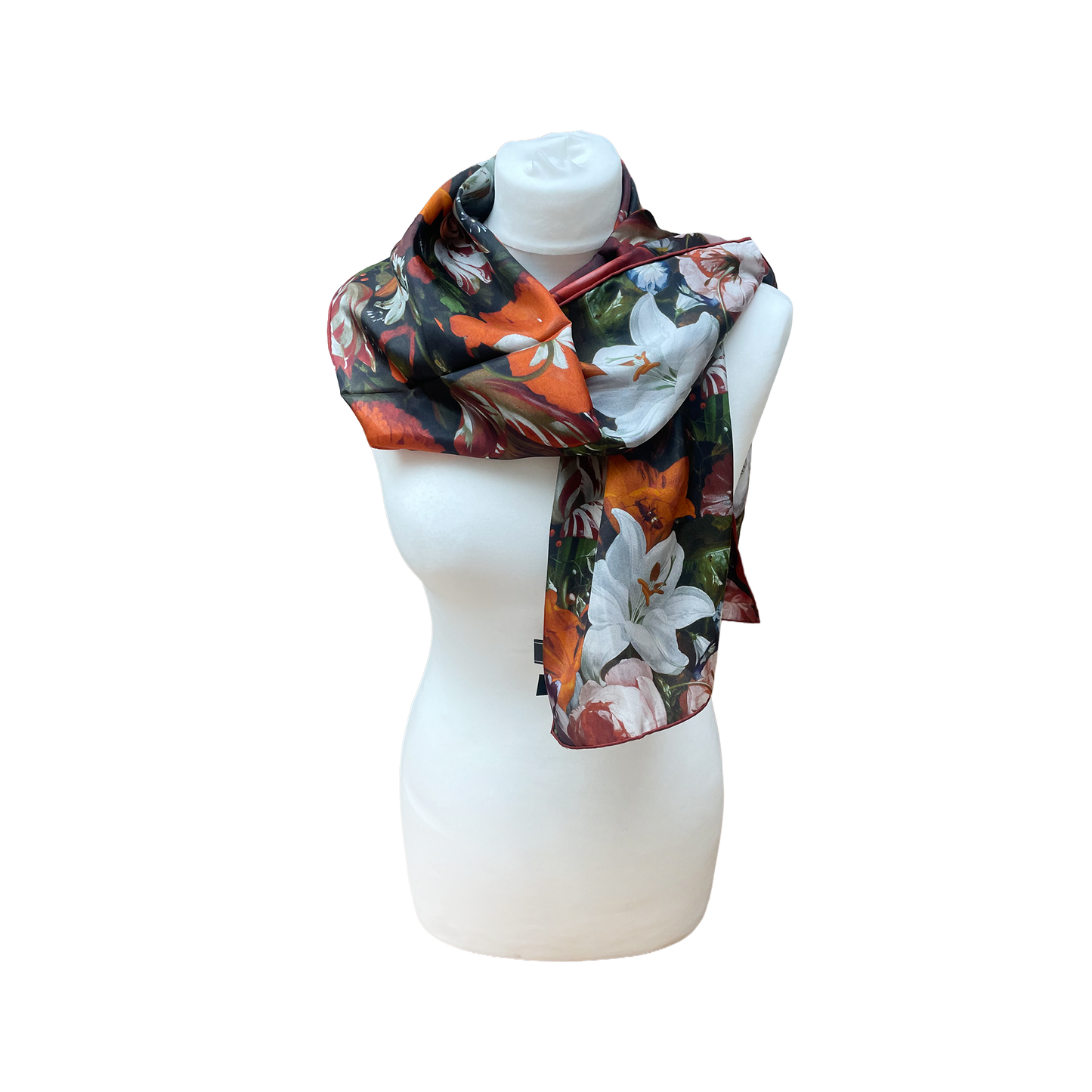 Rachel Ruysch Flowers - Habotai silk scarf