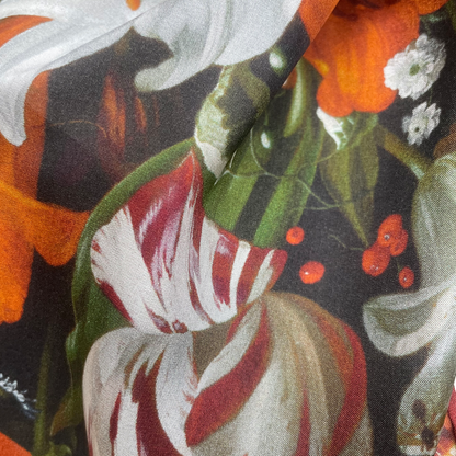 Rachel Ruysch Flowers - Habotai silk scarf