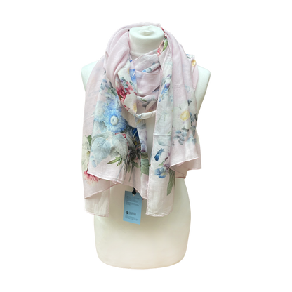 Redoute Flowers - Cotton modal scarf
