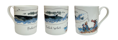 Finback Whale - Bone china mug