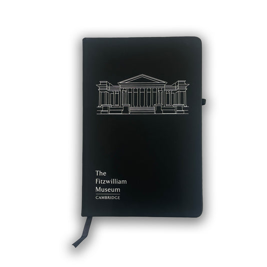 Black A5 Journal with Museum portico on cover
