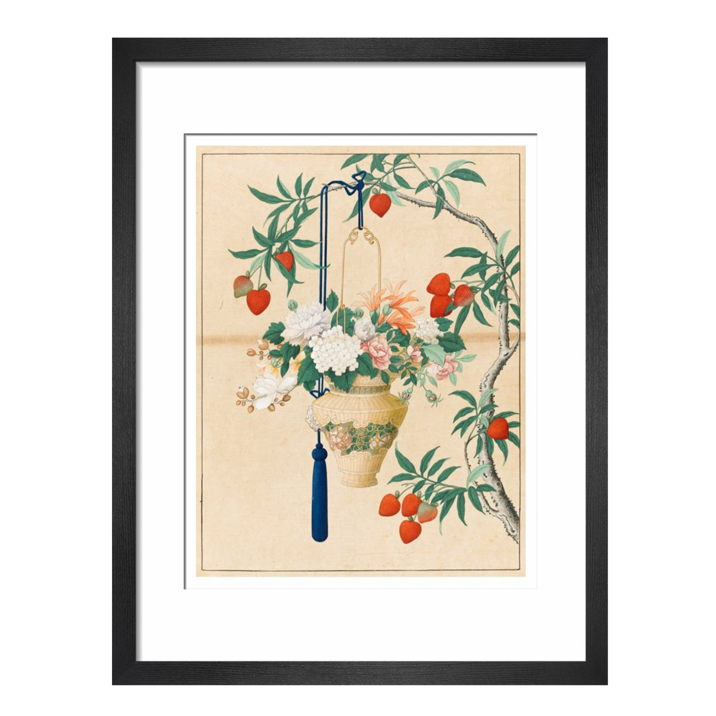 Flowers in a Lantern - Art print