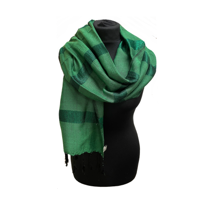 Striped with Trim - Egyptian shawl