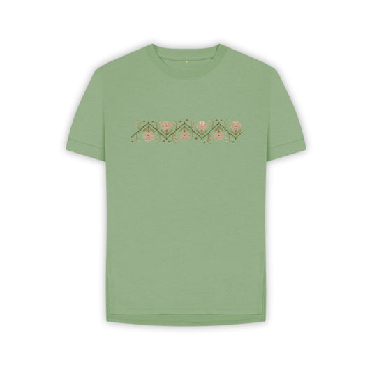 Women's Sampler Flower Band T-shirt
