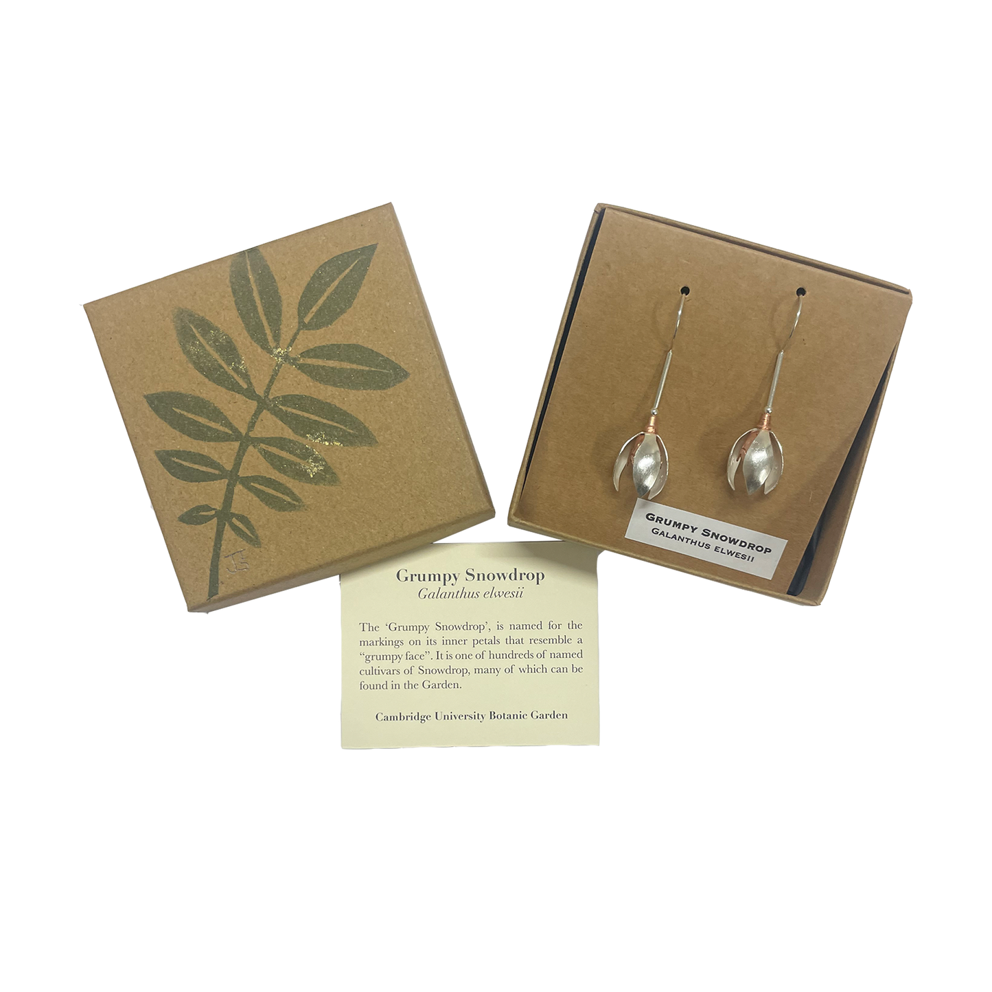 Grumpy Snowdrop - Earrings