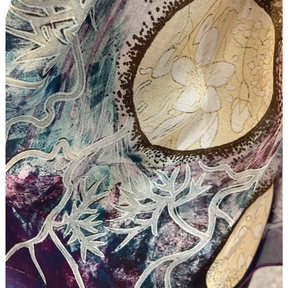 Hanami No.1 (Lucky Yoshino) - Silk chiffon scarf