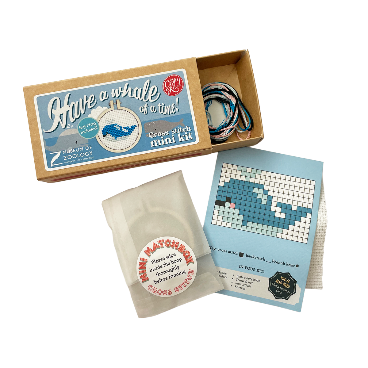 Have a Whale of a Time - Matchbox sewing kit