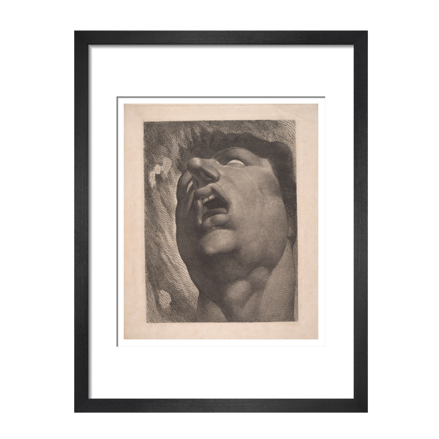 Head of a Damned Soul - Art print