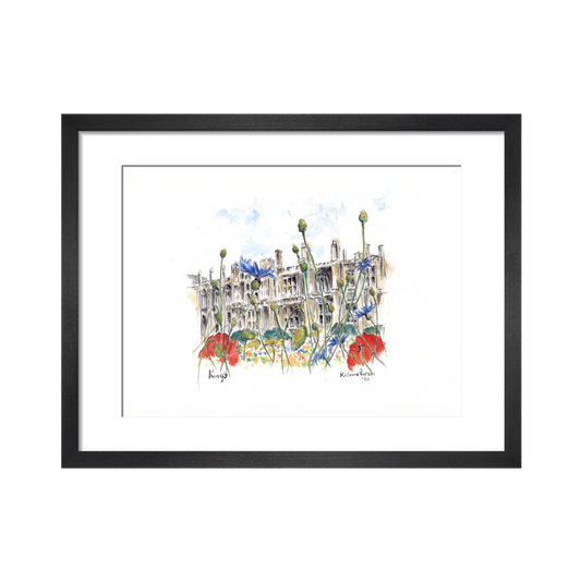 Queens' College Cambridge, New Chapel - Art Print