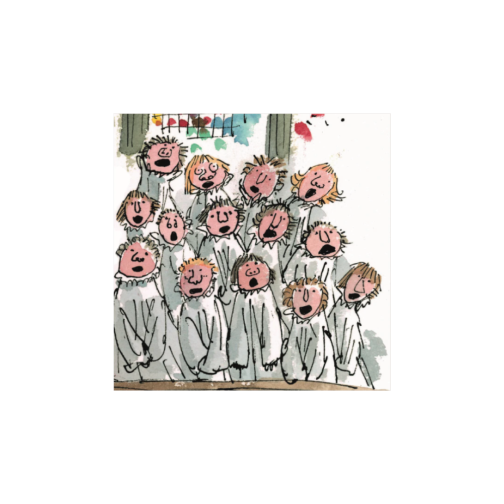 Quentin Blake: King's Choir - Christmas card pack (small)