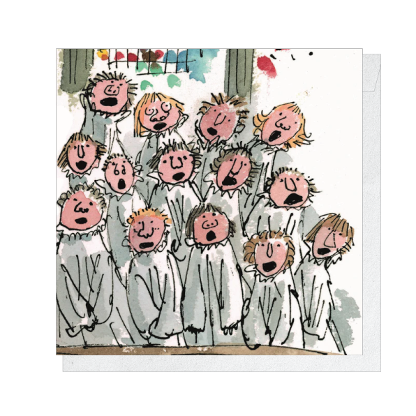 Quentin Blake: King's Choir - Christmas card pack (small)