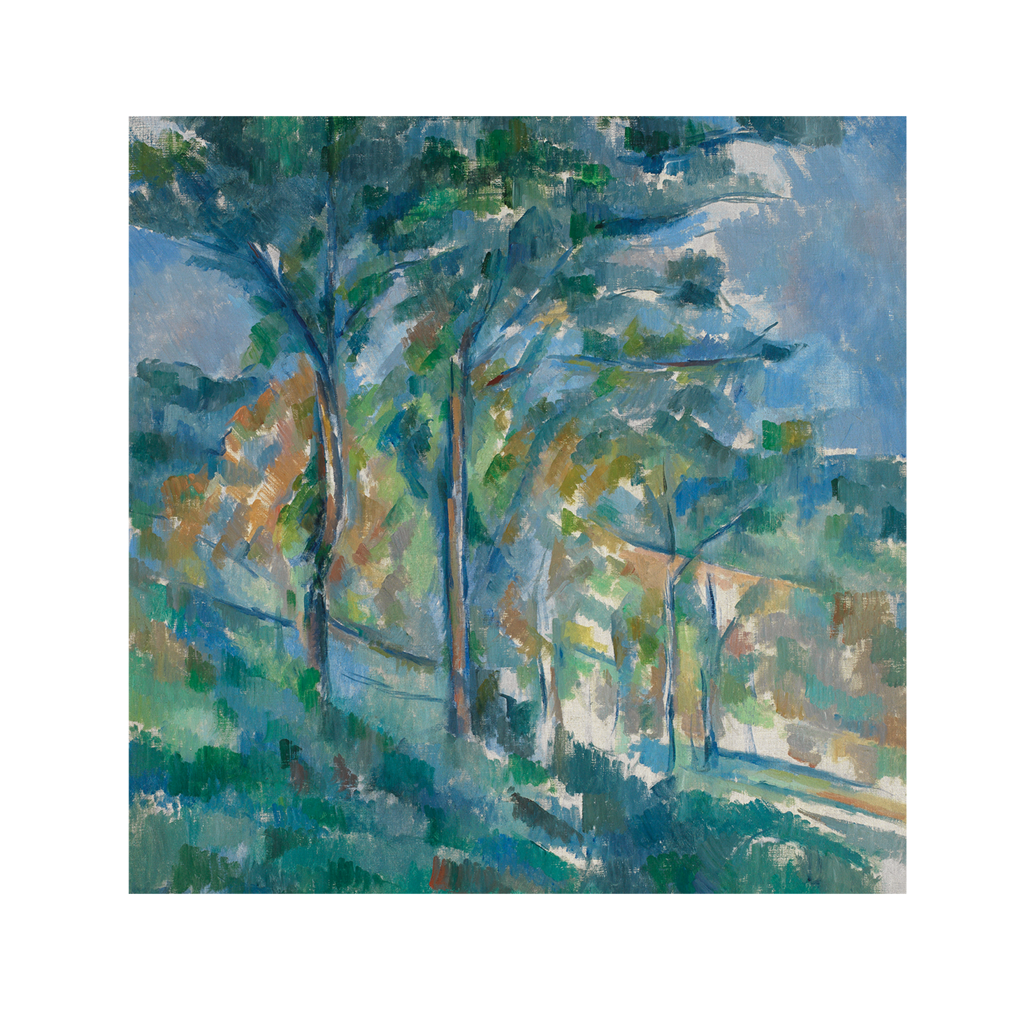 Landscape, Cezanne - Greeting card
