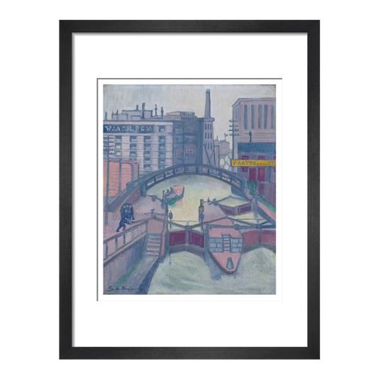 Lock on the Canal - Art print