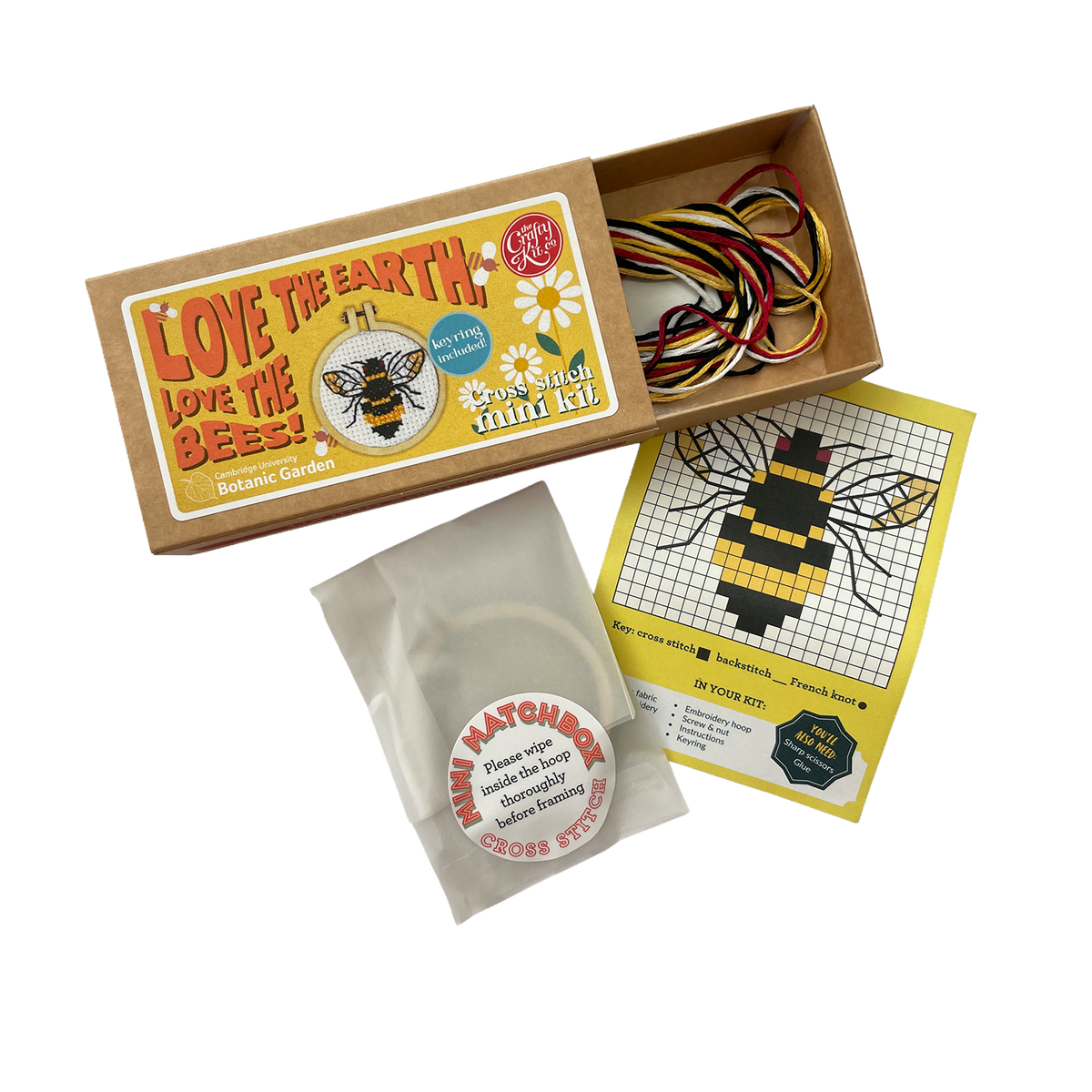 Love the Bees - Matchbox sewing kit