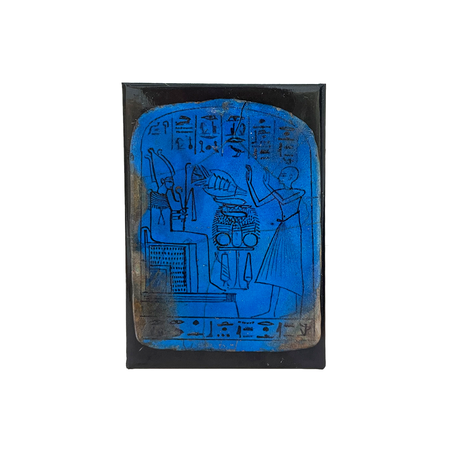 Blue Faience Stela - Fridge Magnet