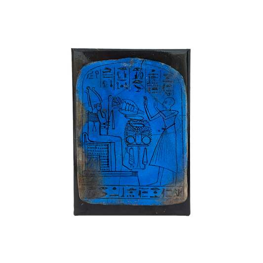 Blue Faience Stela - Fridge Magnet
