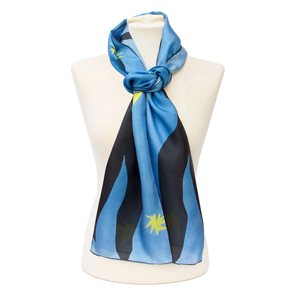 Matisse Blue Dance - Habotai silk scarf