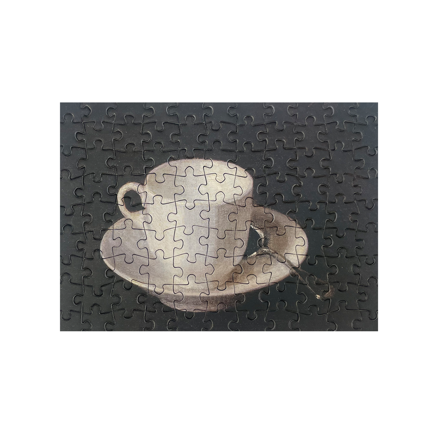 White Cup and Saucer - Mini tube jigsaw puzzle