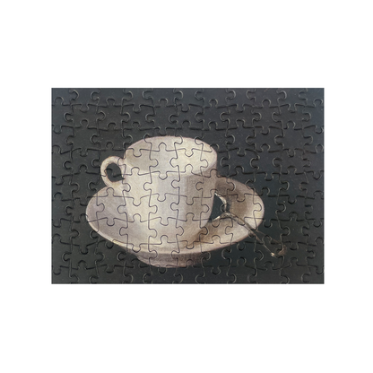White Cup and Saucer - Mini tube jigsaw puzzle