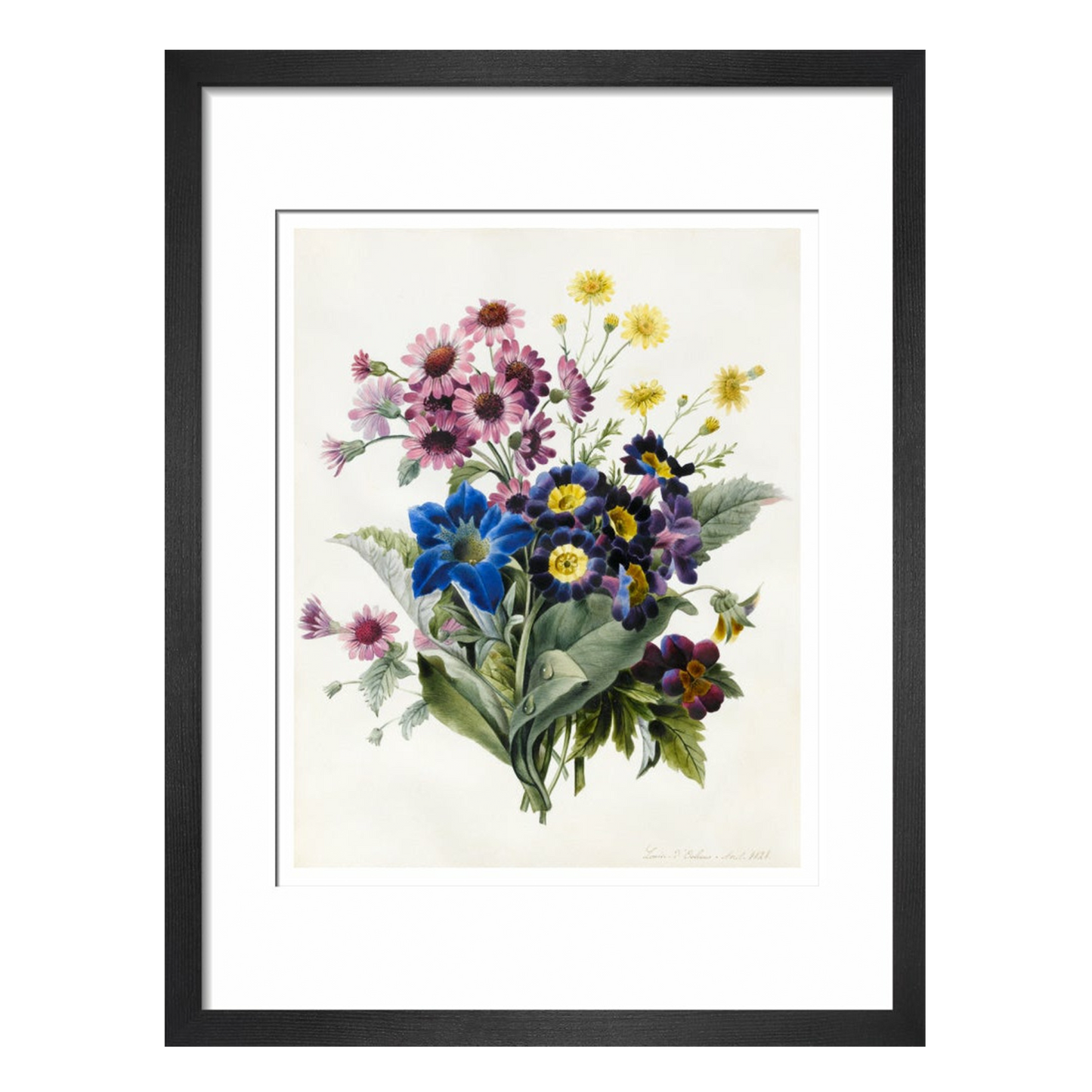 Mixed Flowers - Art print