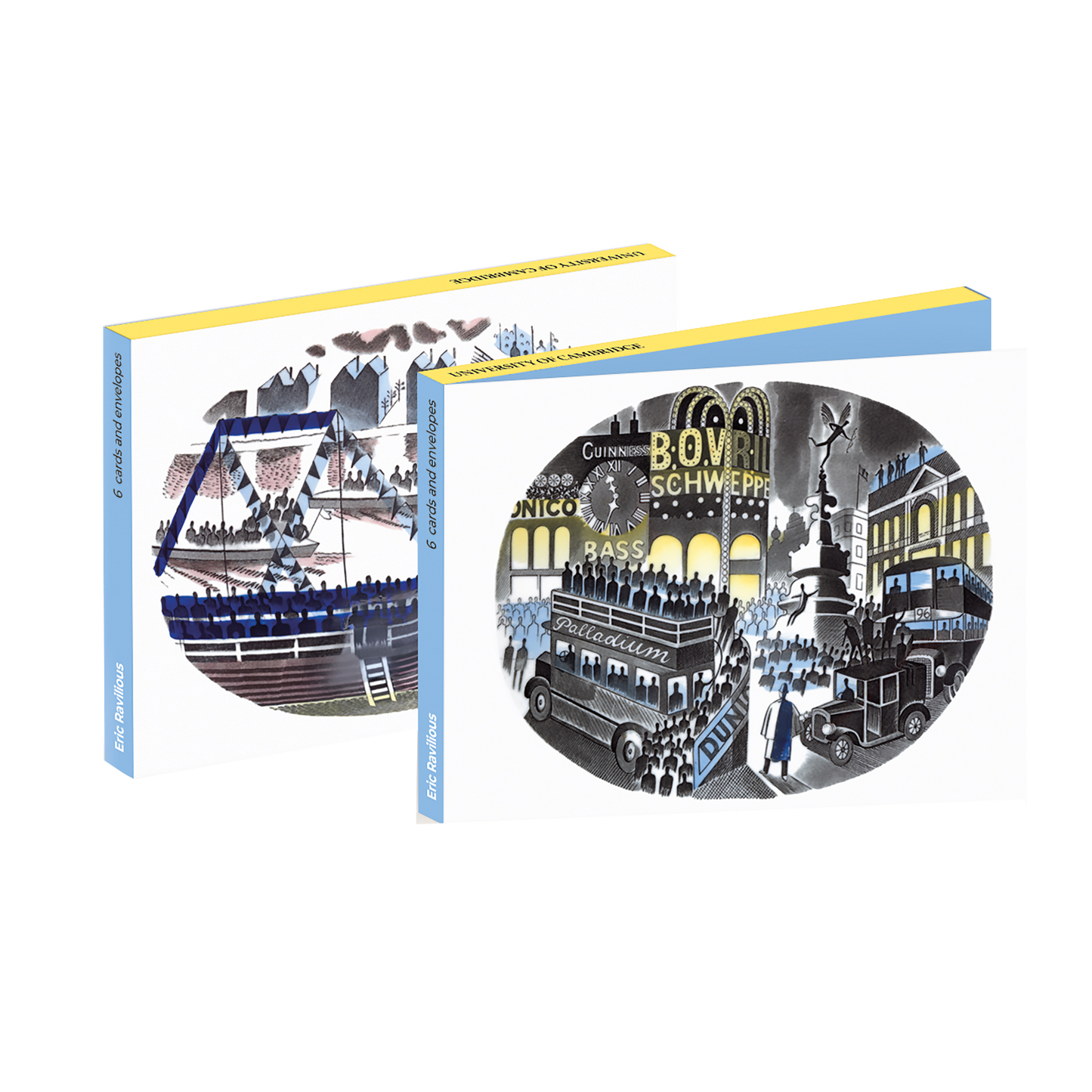 Eric Ravilious, Boat Race Day and Night - Card wallet