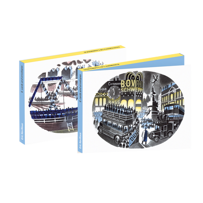 Eric Ravilious, Boat Race Day and Night - Card wallet