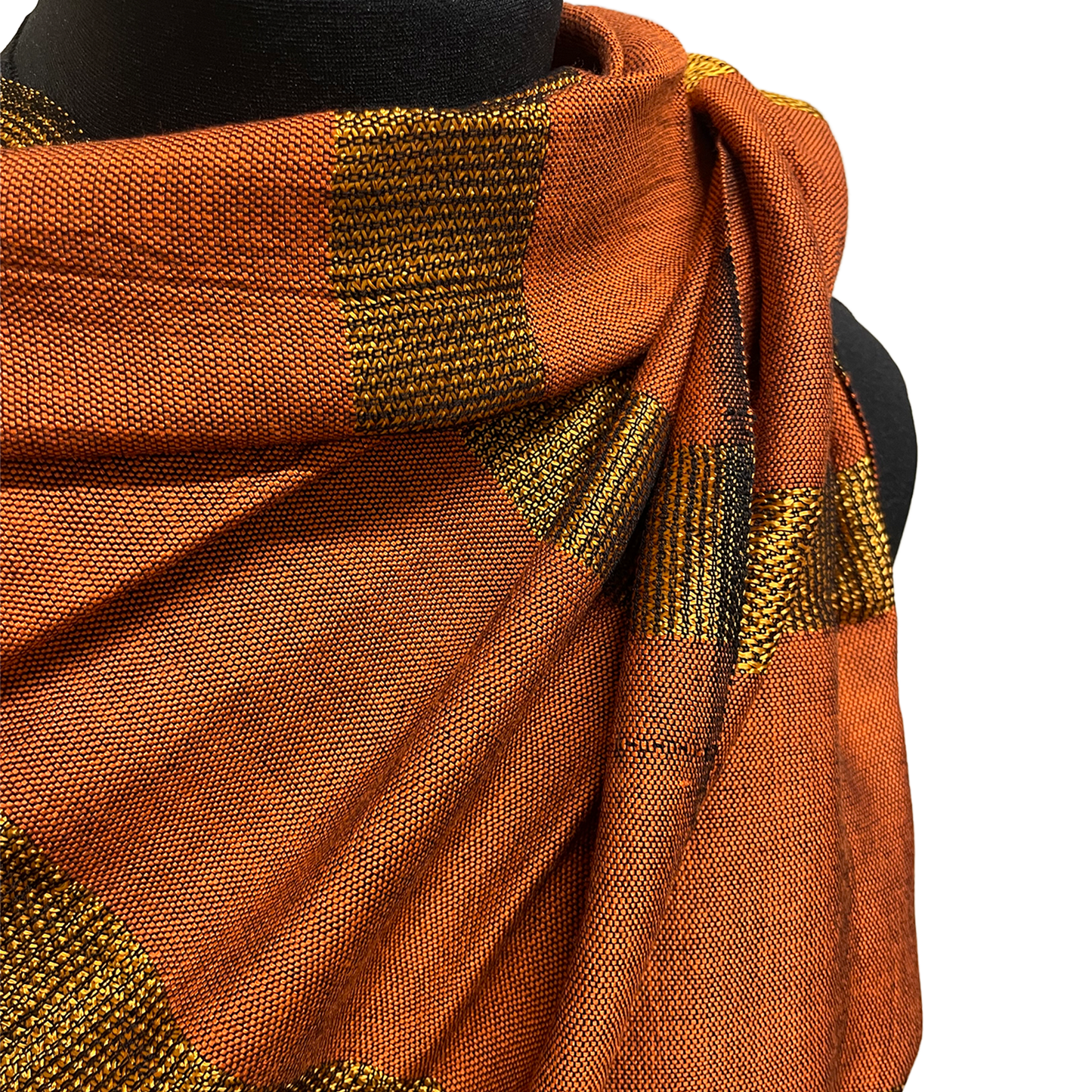 Striped with Trim - Egyptian shawl