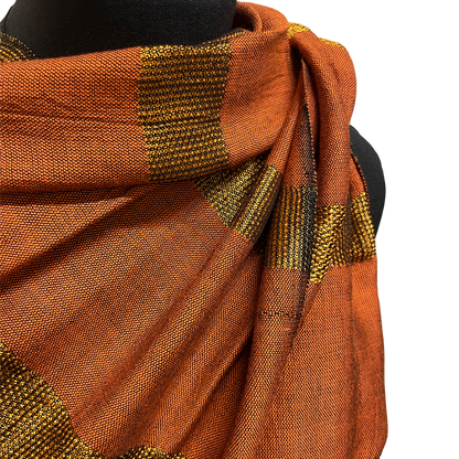 Striped with Trim - Egyptian shawl