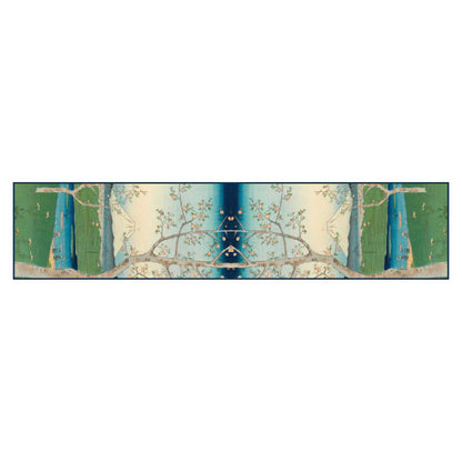 Riverside Cherry Blossom - Habotai silk scarf