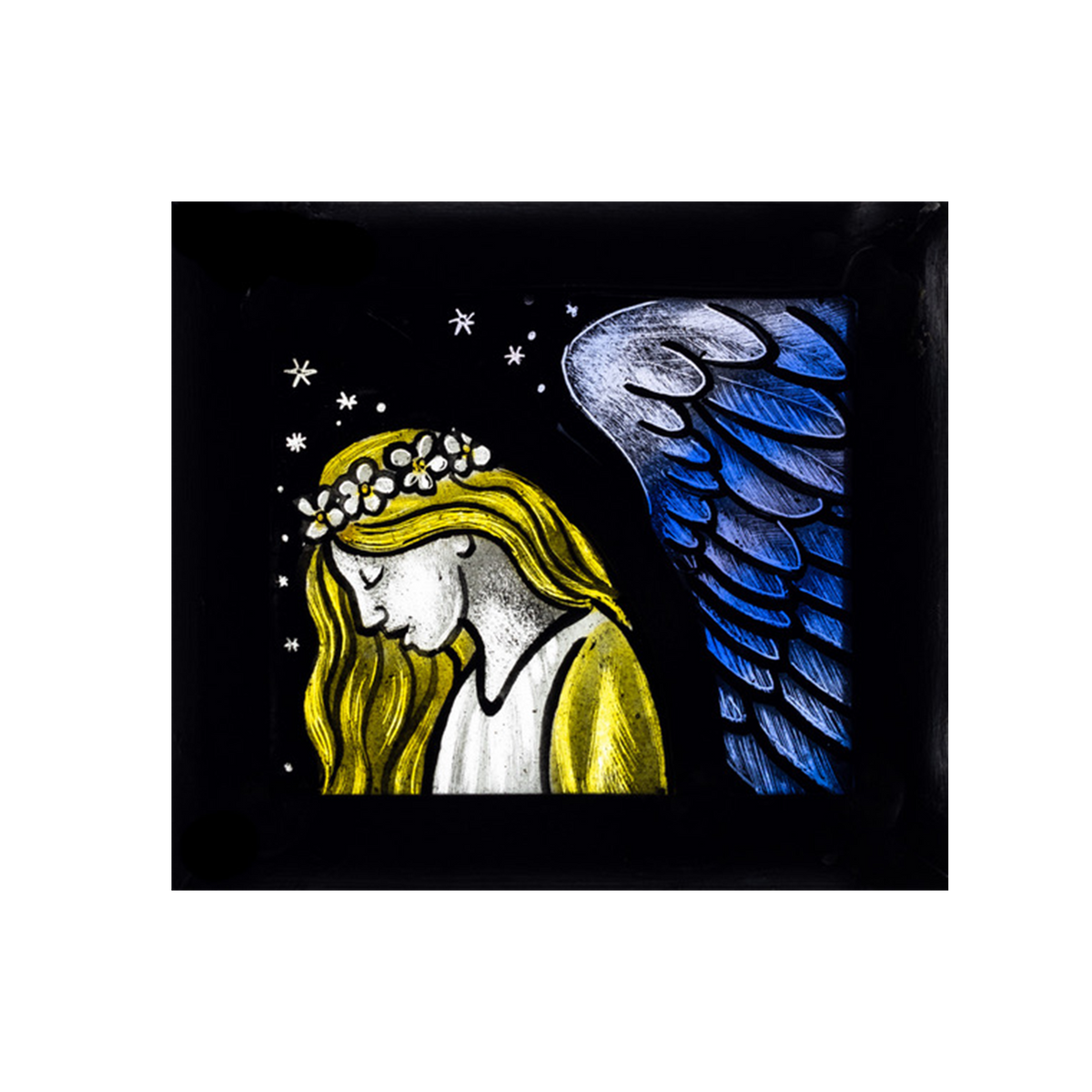 Winged Angel - Stained glass decoration