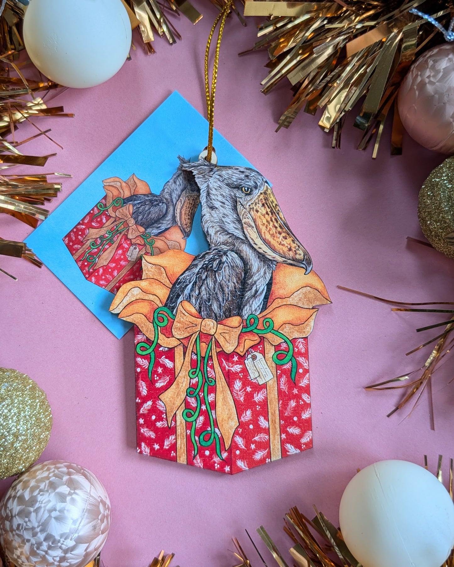 Shoebill Present - Christmas decoration