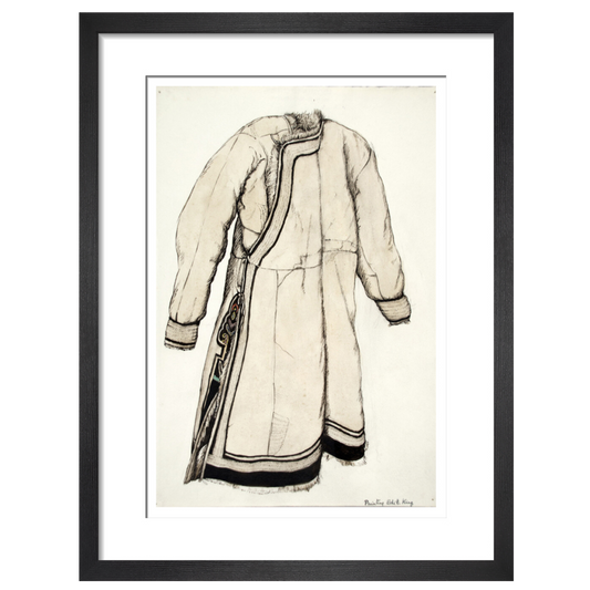 Paintings and drawings of Mongolian clothing - Art print