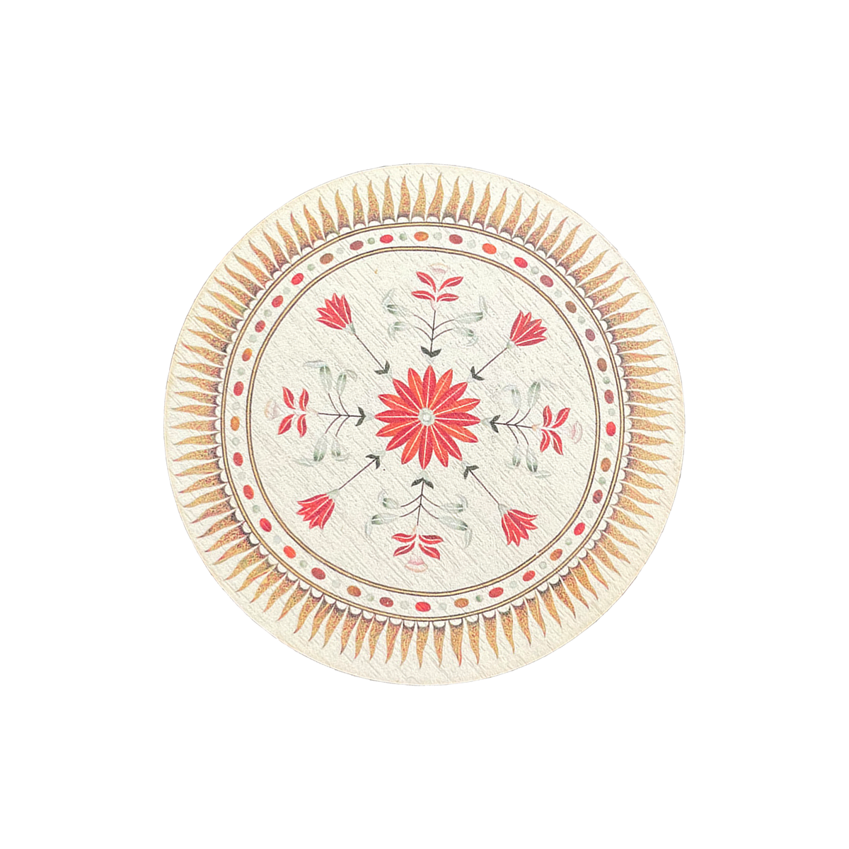 Decorations of the Taj Mahal - Wooden magnet