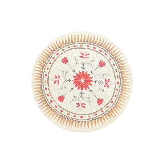 Decorations of the Taj Mahal - Wooden magnet