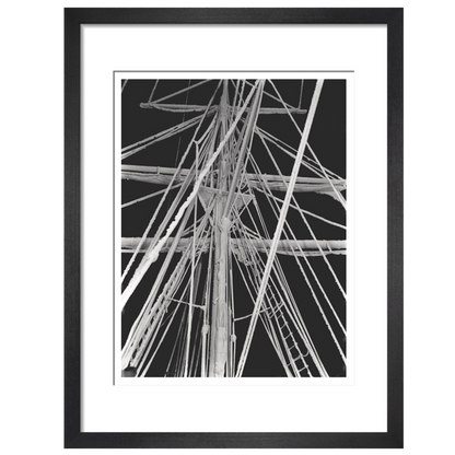 Rigging encrusted with rime - Art print