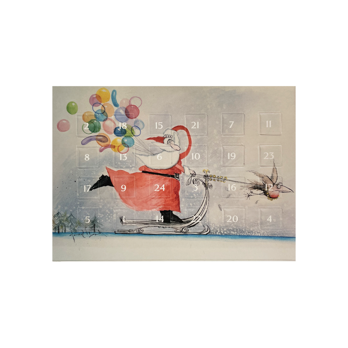 Ronald Searle - Advent Card