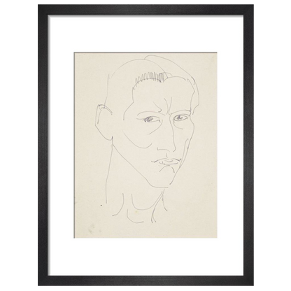 Self-portrait by Henri Gaudier-Brzeska - Art print