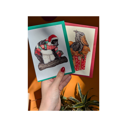 Shoebill Present - Christmas card