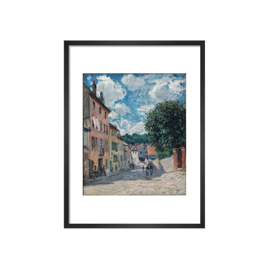 A street, possibly in Port-Marly - Art Print