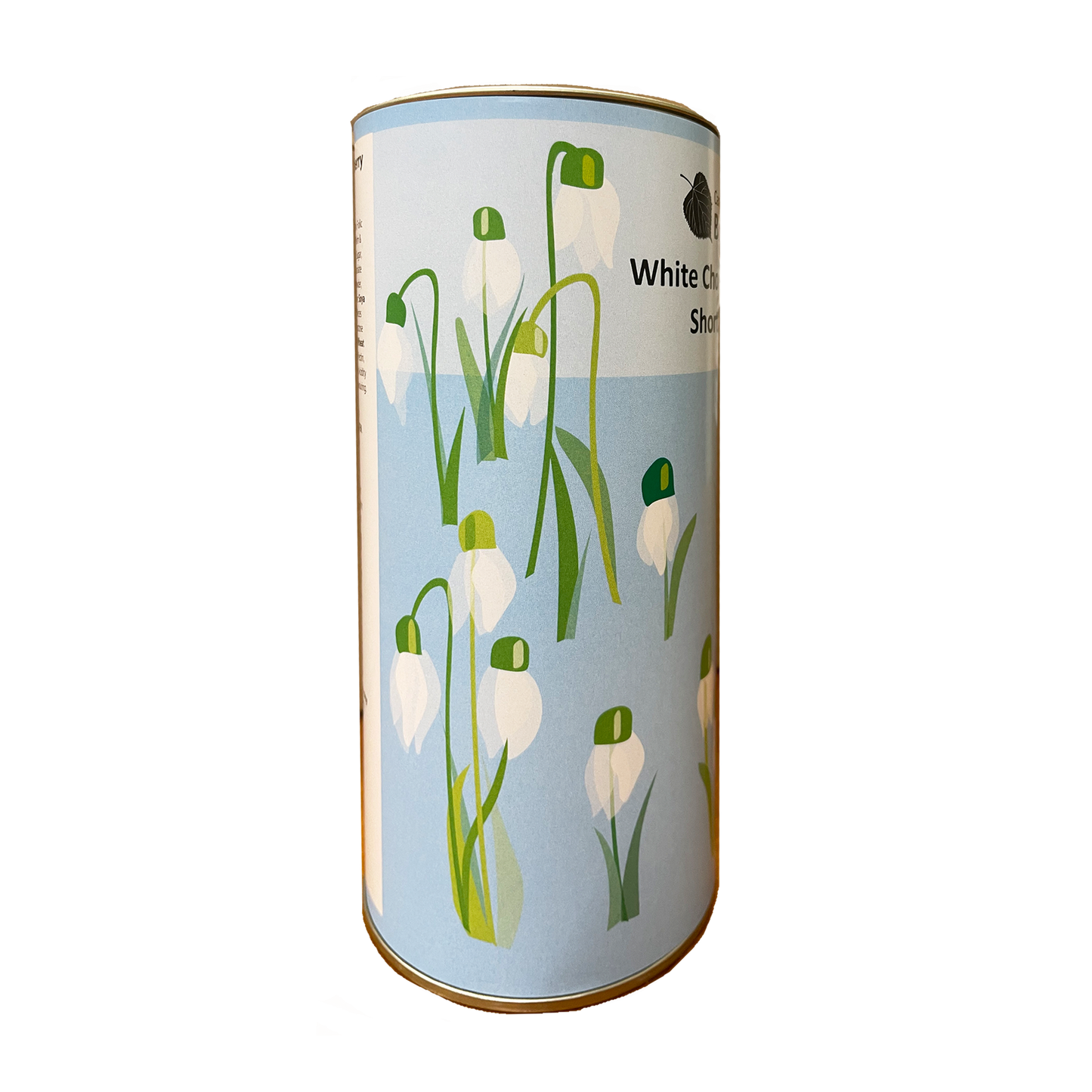 Snowdrops Biscuit Drum - White chocolate and raspberry
